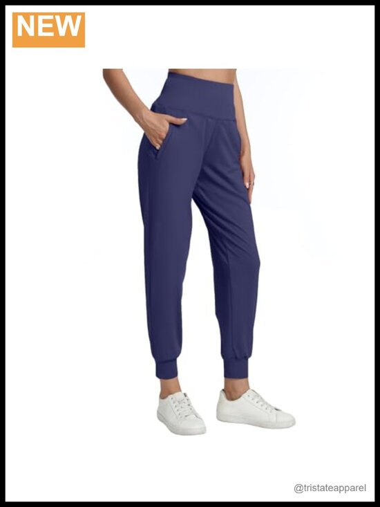 Pants - Womens Joggers with Zipper Pockets Lightweight Workout Track Pants